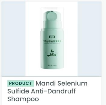 Selenium Disulfide Anti-Dandruff Shampoo