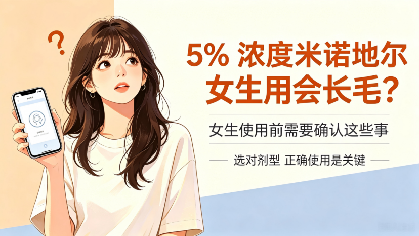 从“2.85倍毛囊蓄积”到精准用药：女性用5%米诺地尔的完整使用指南